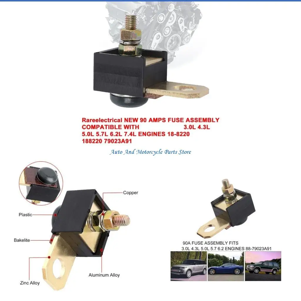 

P9FD Starter Fuses Starter Fuses Assy For Engine Marine Replacement 1 Set 88-79023A91 8879023A91 9-15510