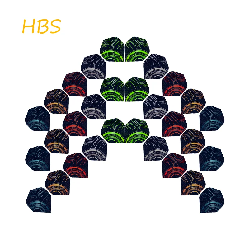 HBS 15pcs Standard Dart Wings Beautiful Electronic Style Indoor Competitive Entertainment Dart Accessories