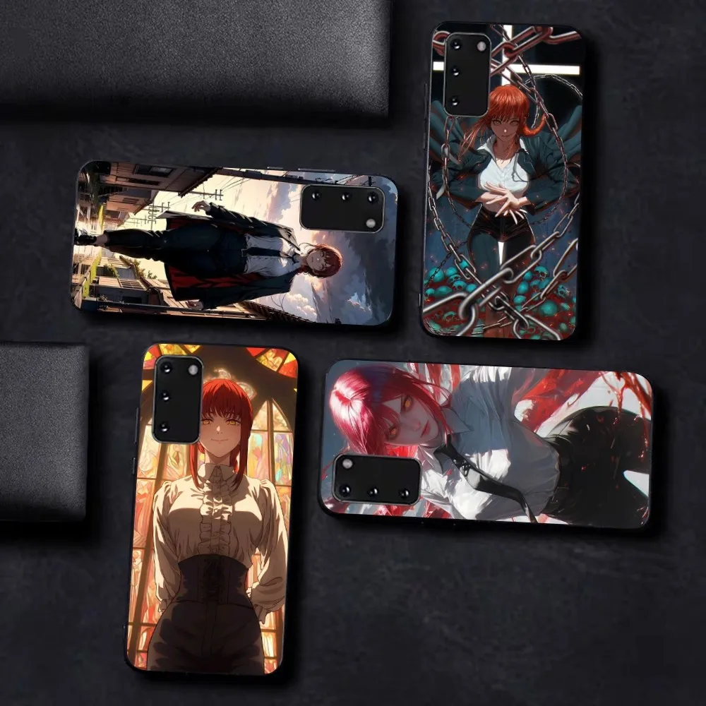 Chainsaw Man Makima Phone Case For Samsung S 9 10 20 21 22 23 30 23 24 Plus Lite Ultra FE S10lite Fundas