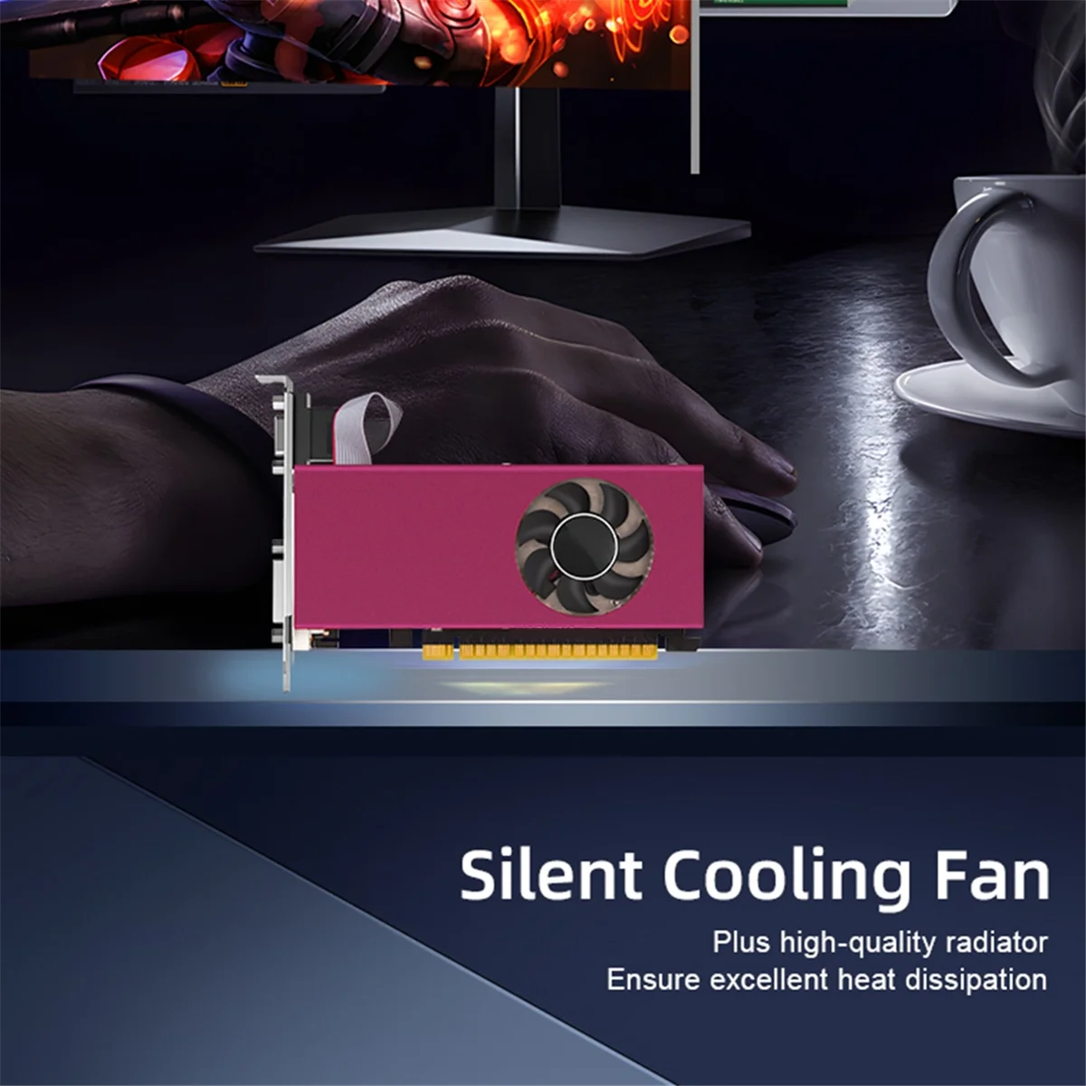 

ONGE Rx550 Gddr5 4G Graphics Card 128 Bit 14 Nm 1020 Mhz 6000 Mhz Vga+Dvi+-Compatible Interface Video Card