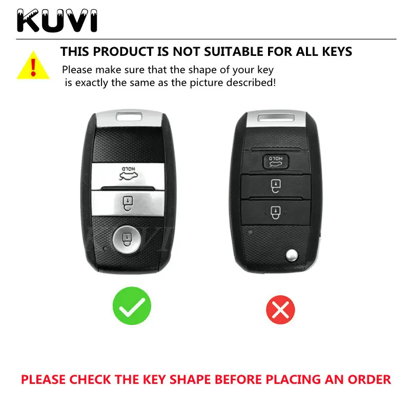 Alloy Leather Car Smart Key Case Cover Shell Fob For KIA RIO 5 QL Sportage 4 Cerato Optima K2 K3 K5 Ceed Sorento Soul Picanto