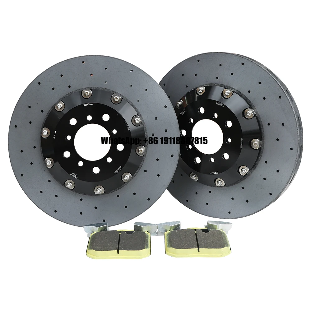 

New Racing Carbon Ceramic Brake Disc with 332/ 355/380/405/400/410/420/440mm Carbon Rotors Universal