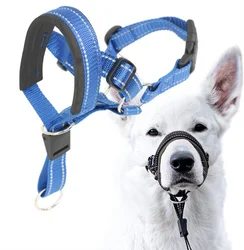 Adjustable Mesh Muzzle Leads for Small and Large Dog Training Lead Rope Guide Control Easy To Fit Pet Muzzle for Dog Supplies