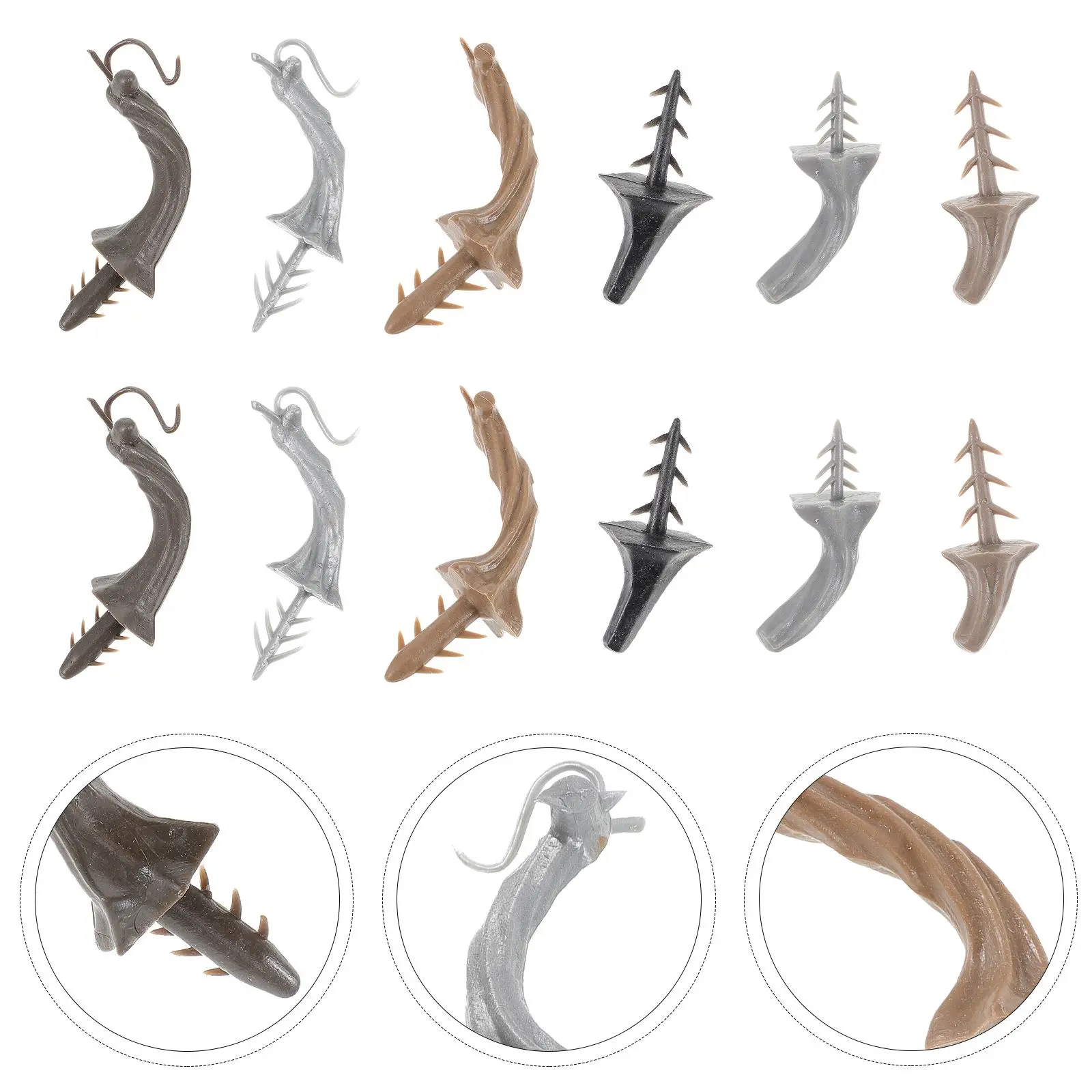 24 Stück Kürbis-Stiele aus Kunststoff, Ernte-Dekor-Zubehör zum Basteln, Halloween, Thanksgiving, gefälschte Kürbisse, Kranzherstellung