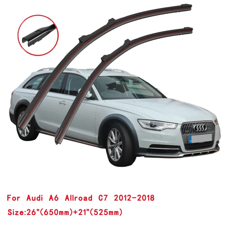 For Audi Allroad 2000-2024 Car Windshield Wiper Blade Front Windscreen Brushes Washer Accessories Cleaning Replacement Parts
