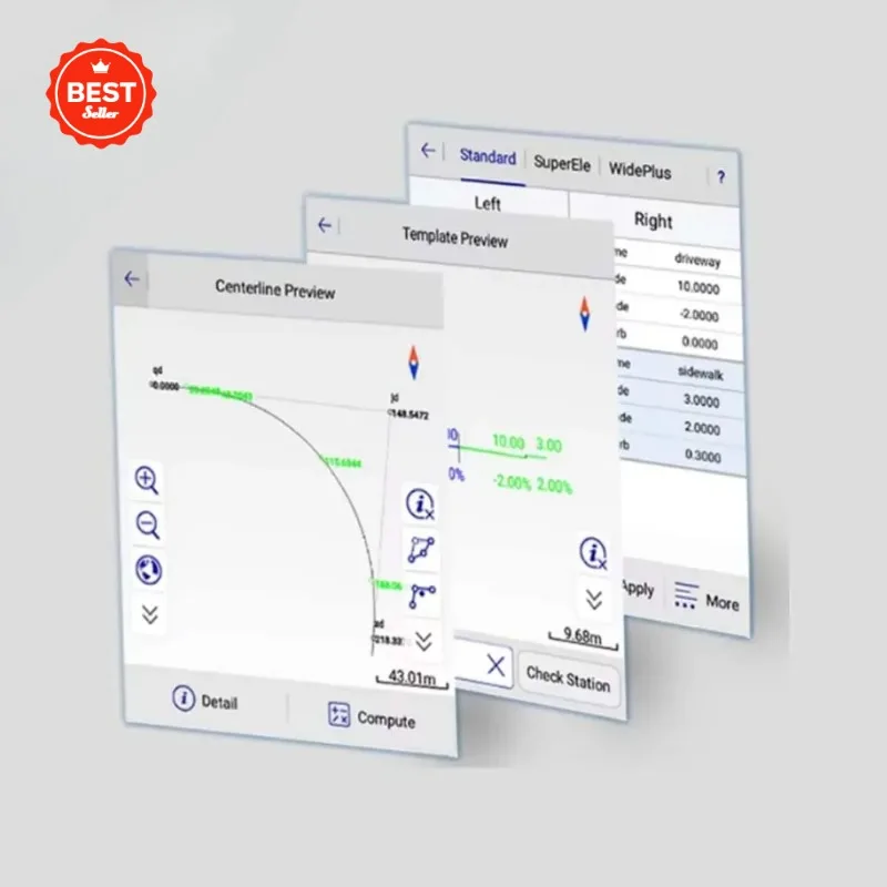 Oprogramowanie z systemem Android Hi-Survey Road kompatybilne z profesjonalnymi kontrolerami Hi-Target Ihand30 Ihand55, Survey Master