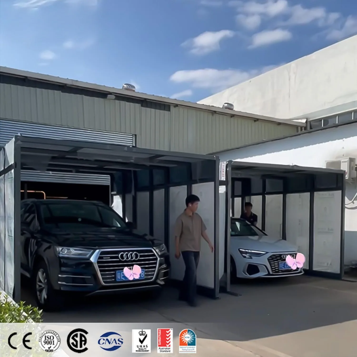 

Any Size Custom Weather Resistant Solar Parking Lot Eu Certified Ev Charging Device Home Business Eco Friendly PV Carport Stable