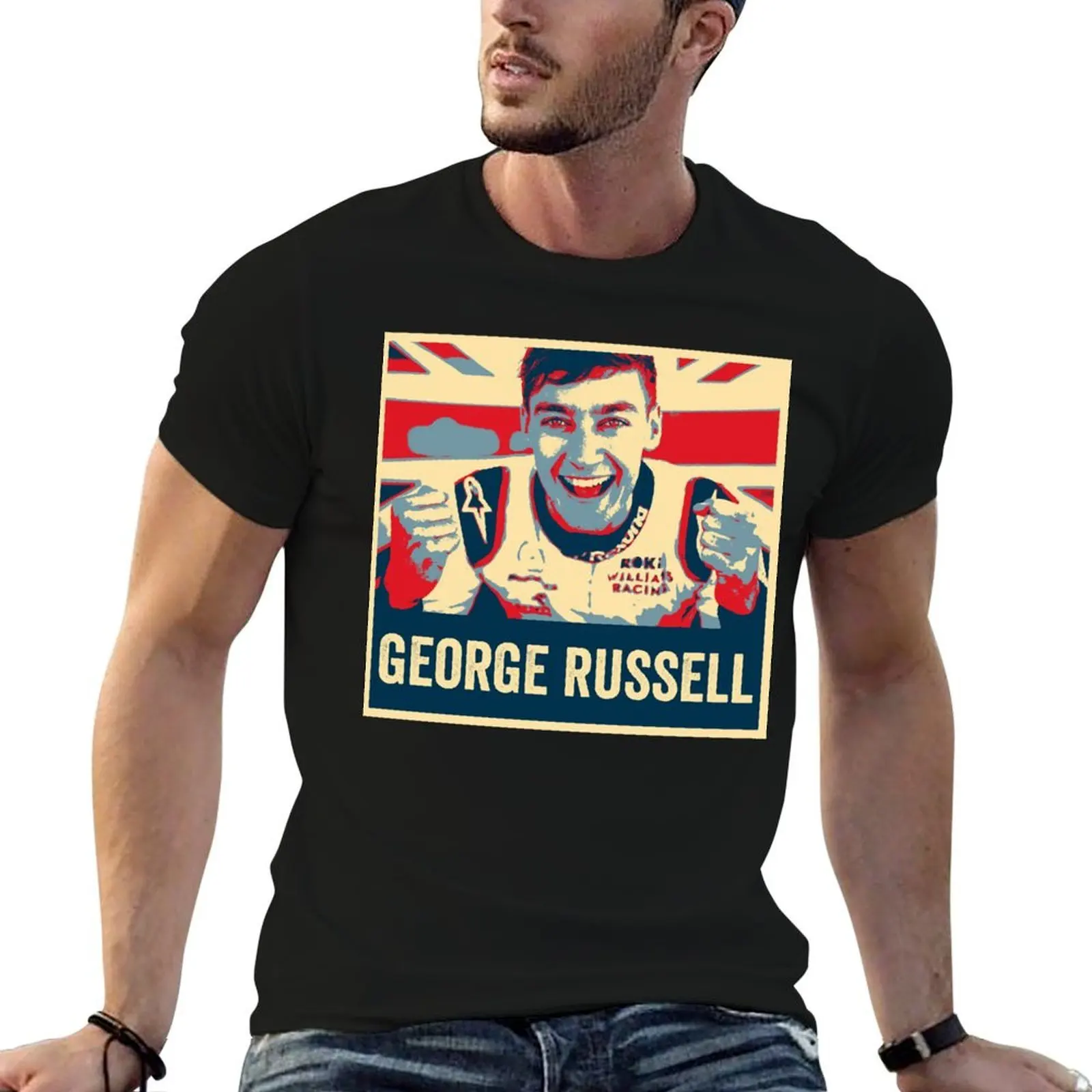 

George Russell T-Shirt t shirts for man slim fit graphic t shirts for man T-Shirt