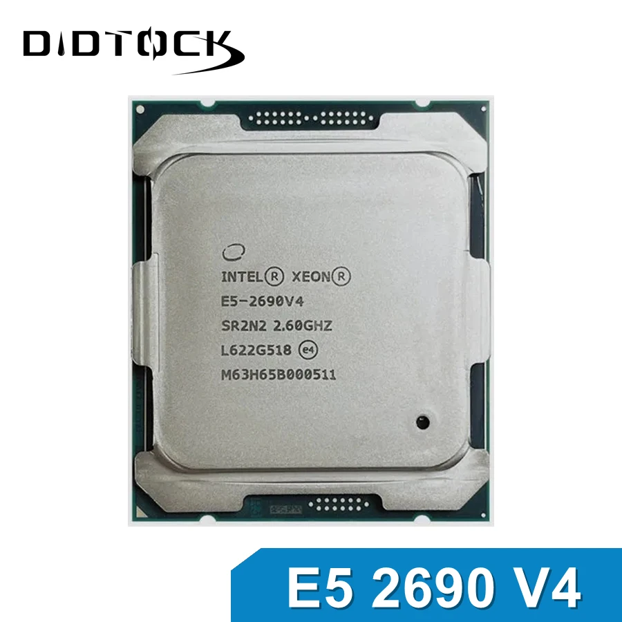 معالج Intel Xeon E5 2690 V4 2.6 جيجا هرتز 14-Core 135W LGA 2011-3 وحدة المعالجة المركزية المستخدمة 2690V4