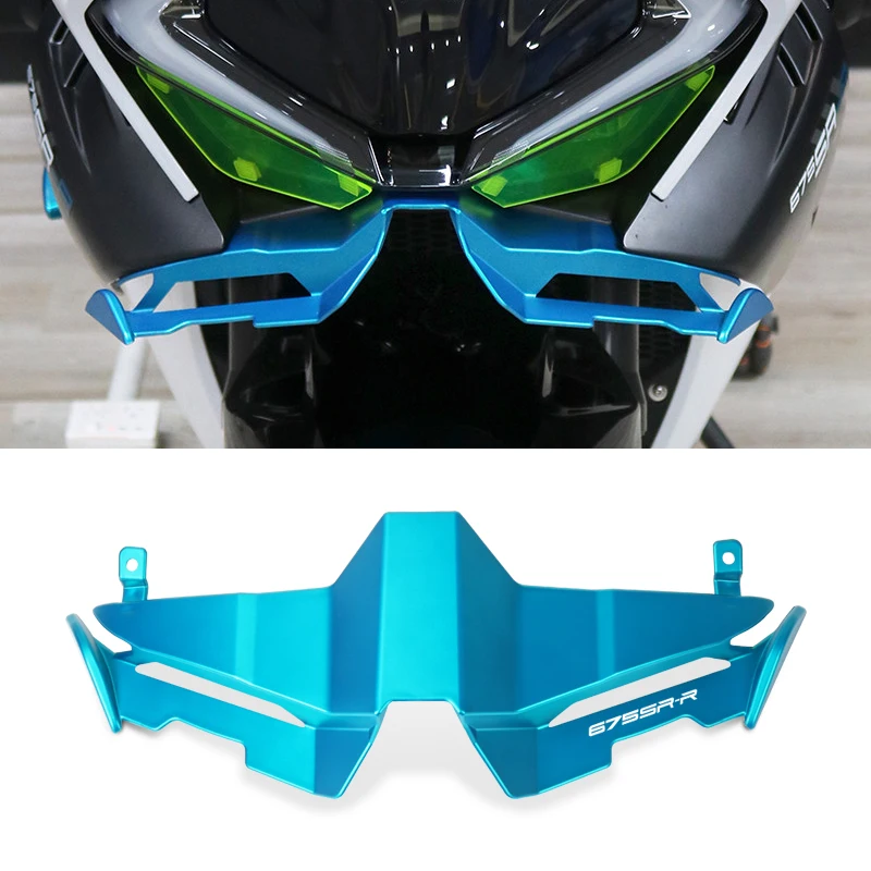 Motorcycle Front Fairing Winglet Wing Spoiler Guard Cover Protection Guards Kit For 675SR 675 SR 675SR-R 2024-2025