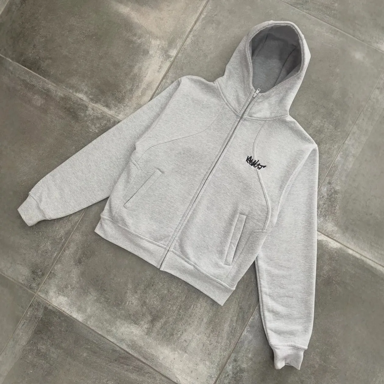 Y2K Vintage Rock Hip-Hop Buchstaben-Stickerei Amerikanischer Langarm-Hoodie Locker Sitzender Persönlichkeits-Osmanischer Herbst-Winter Freizeit-Sweatshirt mit Hose – Detail 3