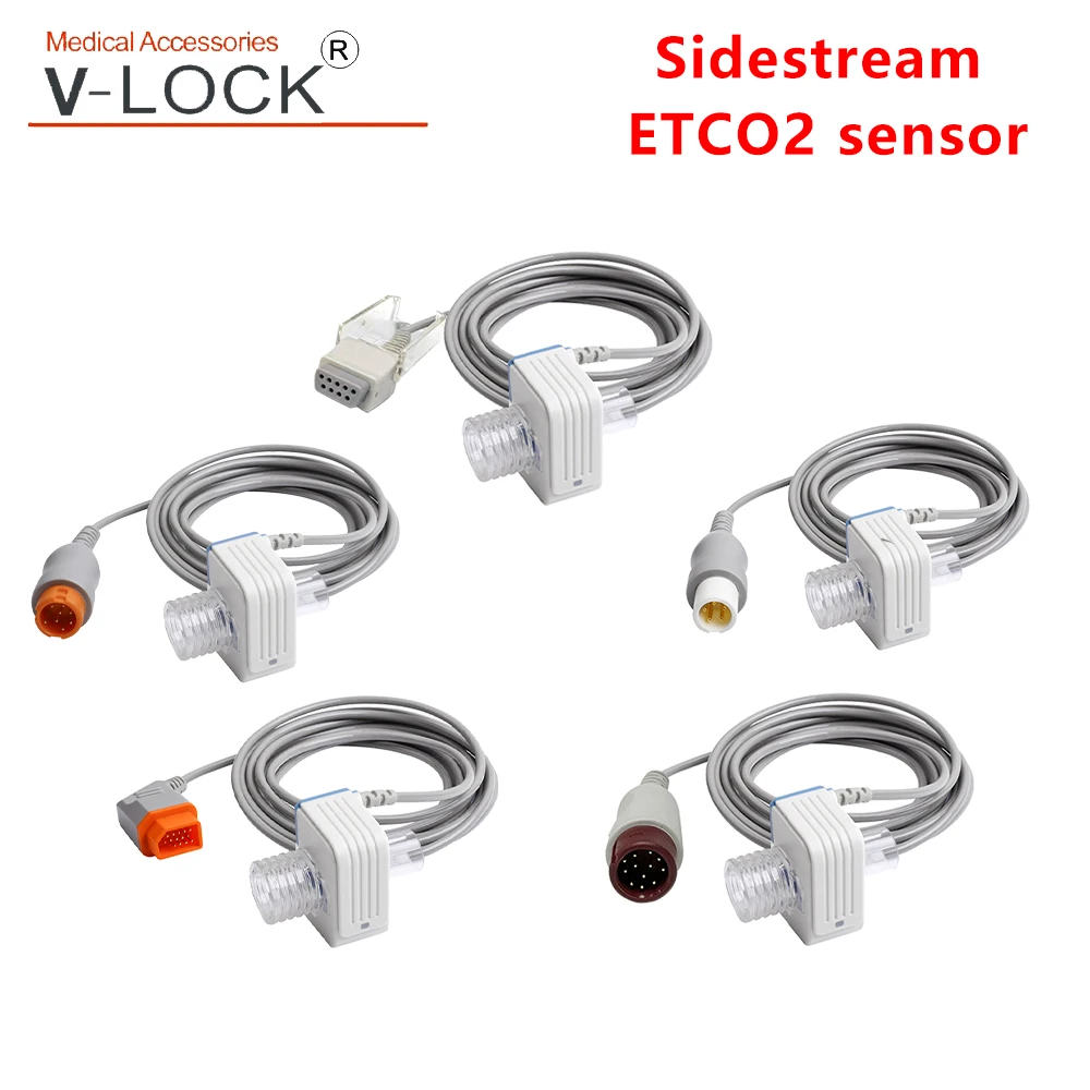 V-lock 1010 mainside ETCO2 senor end-tidal CO2 concentration compatible for Mindry COMEN CONTEC Masi nihon kohden patient moni