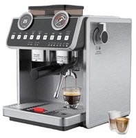 2024 New Arrival Hot Selling 20 Bar ULKA Pump 1500W With Pressure Gauge,with Time Display Semi-automatic Coffee Machine