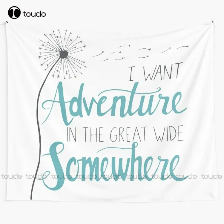New I Want Adventure Tapestry Tapestry Large Tapestry Wall Hanging For Living Room Bedroom Dorm Room Home Decor Background Wall
