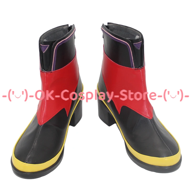 PU Couro Cosplay Sapatos, Botas De Carnaval De Halloween, Adereços Custom Made