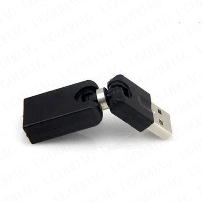 Rotating and Swivel Twist USB 2.0 Type A Male to Type A Female 360 Degree Rotation Angle Extension Adapter Convertor