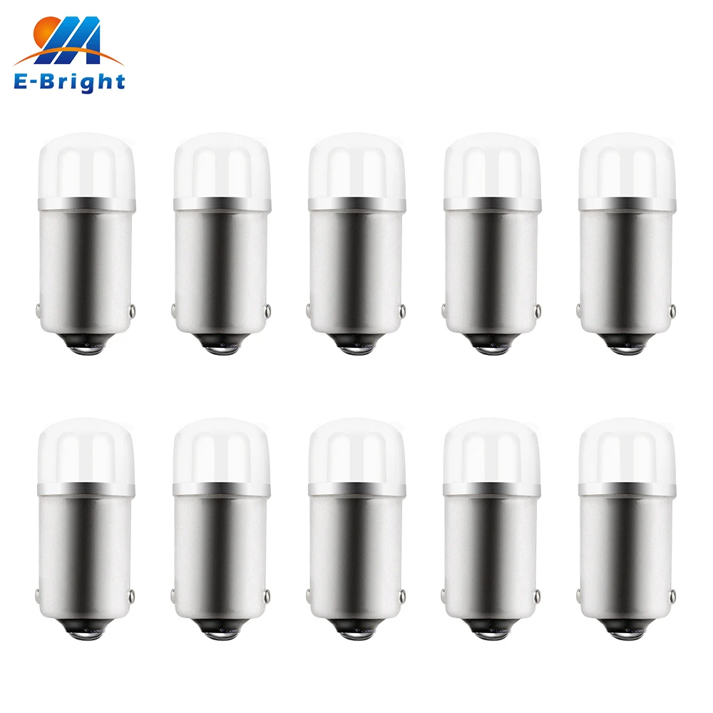 1895 LED Light Bulbs BA9S 53 57 Miniature Bayonet Bulb 64111 1891 Interior Led Light 12 Volt AC/DC License Plate Trunk Light 10X