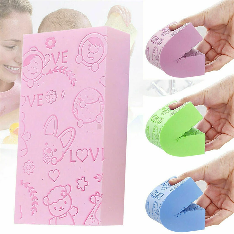 Baby Bath Sponge Non Rub Bath Towel Rubbing Sponge Body Skin Shower Massage Bath Clean Children Dead Skin Remover Washing Tools