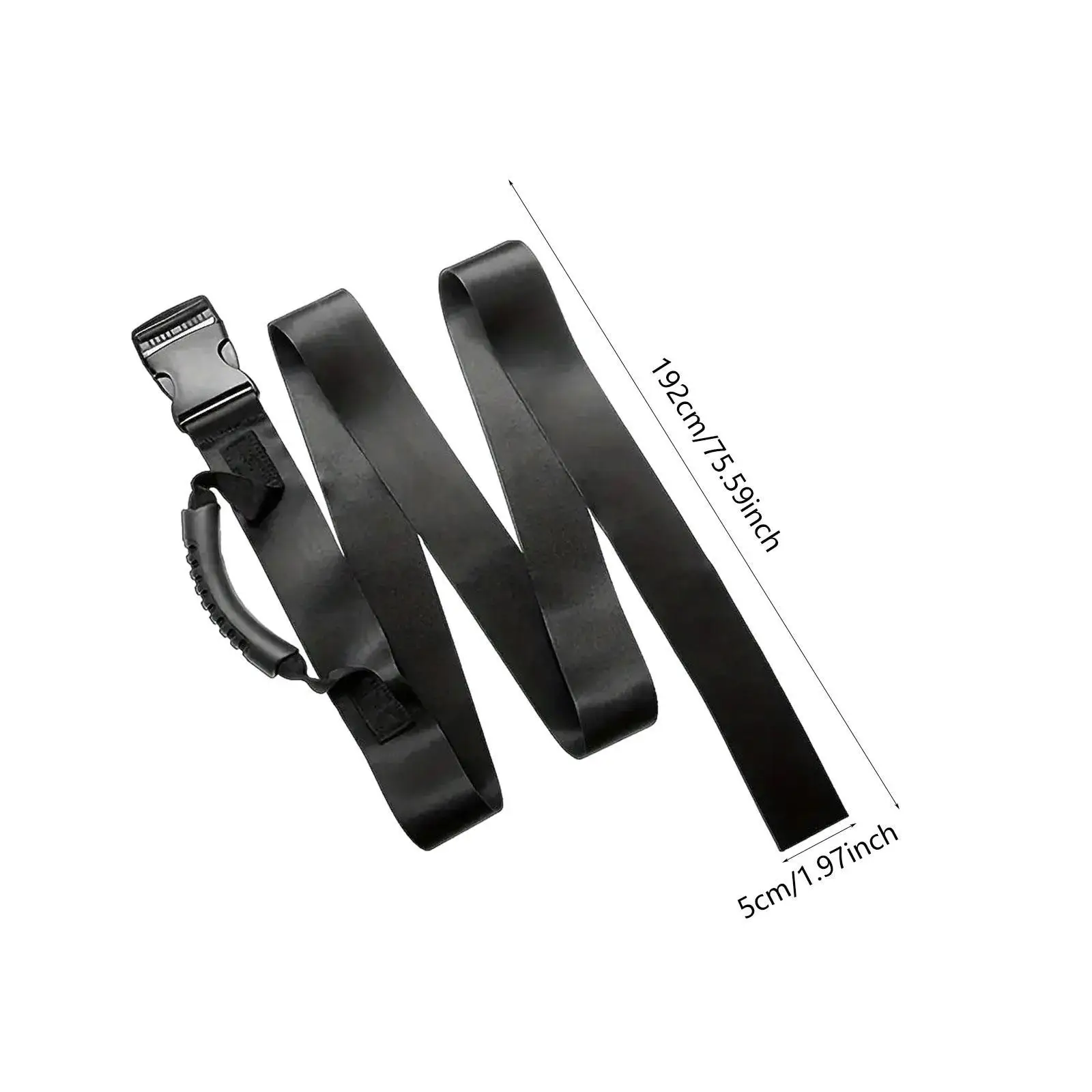 Box Carrying Strap with Handle Portable Heavy Duty Strong Load Capacity Black 6.3ft High Stability Adjustable Belt Handheld Belt