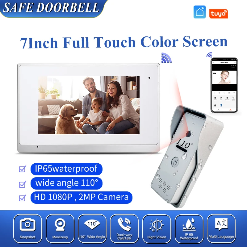 

Best Tuya Wifi Doorbell Spy Camera With Audio And Night Vision Video Door Phone Installation Intercom Connection For Office