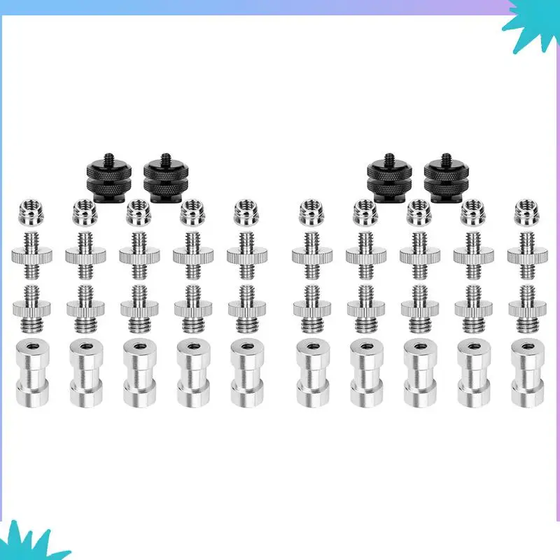 ABZW, 4 шт., винт-конвертер для камеры, винтовой адаптер 1/4 на 3/8, винтовой адаптер 1/4 на 1/4, для штатива, монопод с шаровой головкой