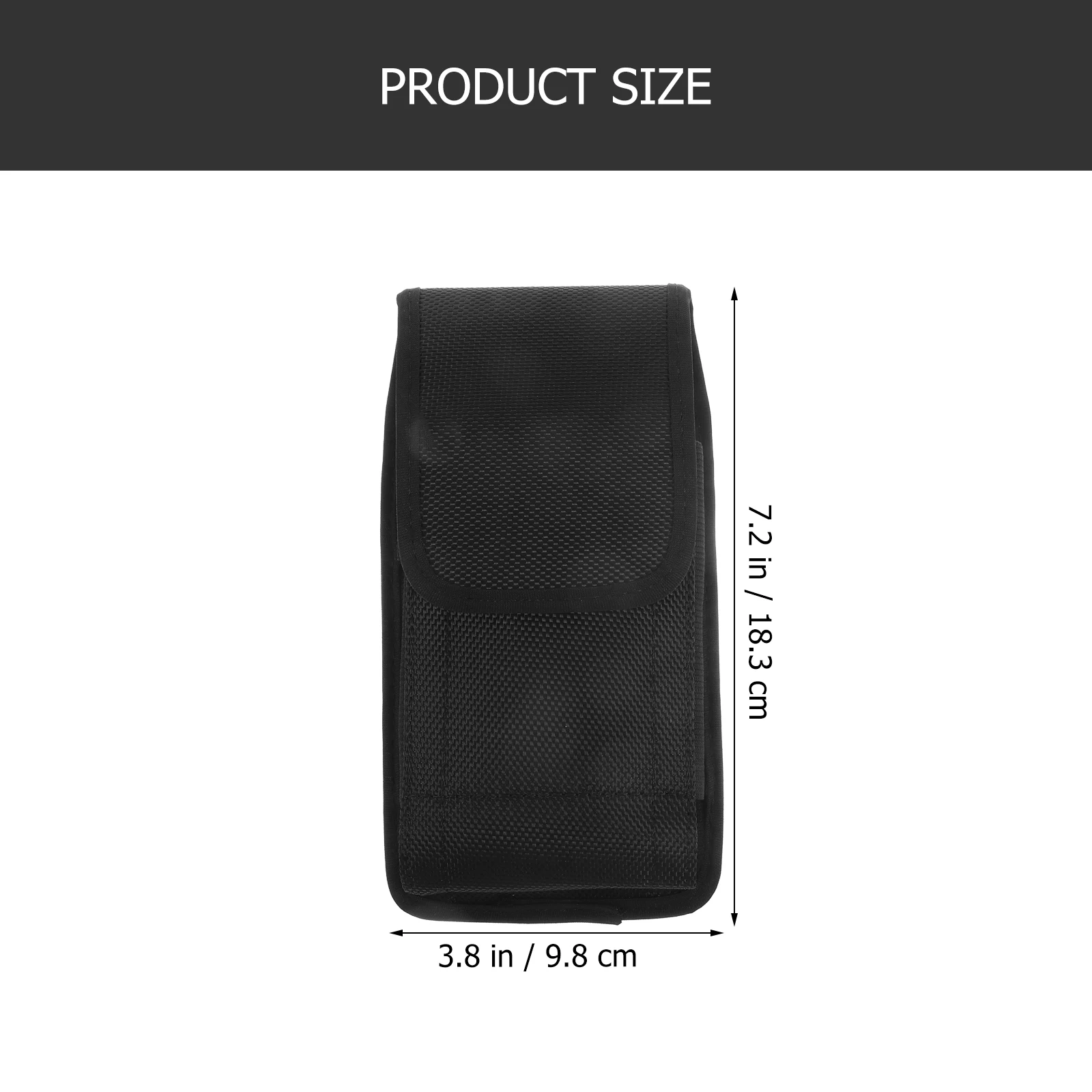 

Waterproof Phone Bag Nylon Mobile Waist Pouch for Portable Running Black Outdoor