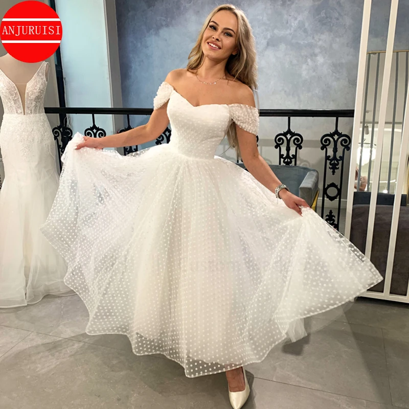 Vestido De Novia corto con hombros descubiertos para mujer, traje De fiesta De graduación, 2023