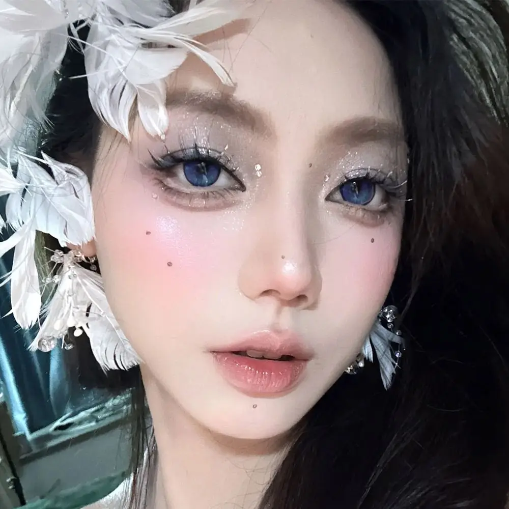 1 คู่แฟชั่นสีขาว Feather เจ้าสาว Hairpin Handmade ประณีตเจ้าสาว Headdress Fairy หรูหรางานแต่งงาน Headwear อุปกรณ์เสริมผม