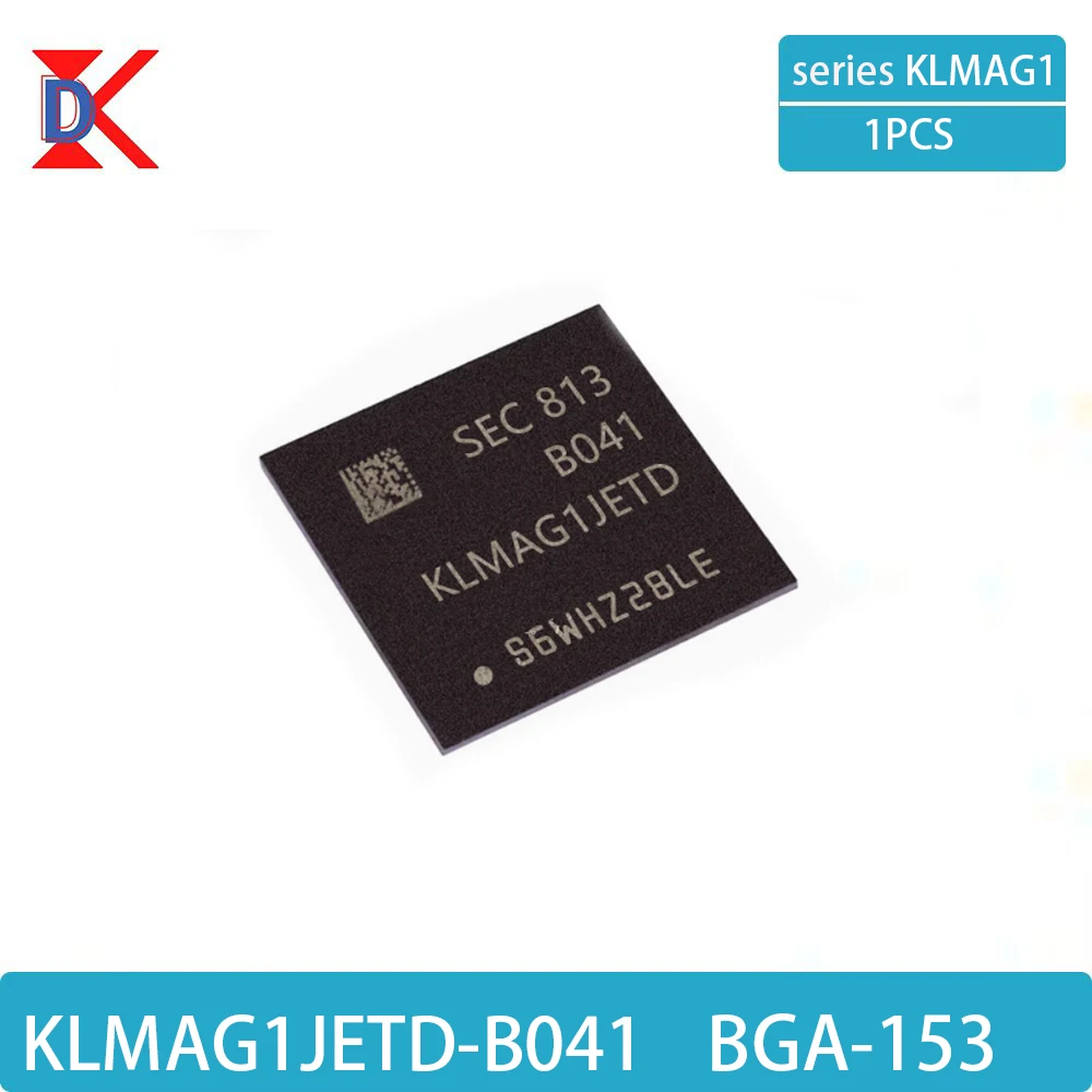 1 PZ KLMAG1JETD-B041 EMMC 16g Brand new e originale Version5.1 chip di memoria IC