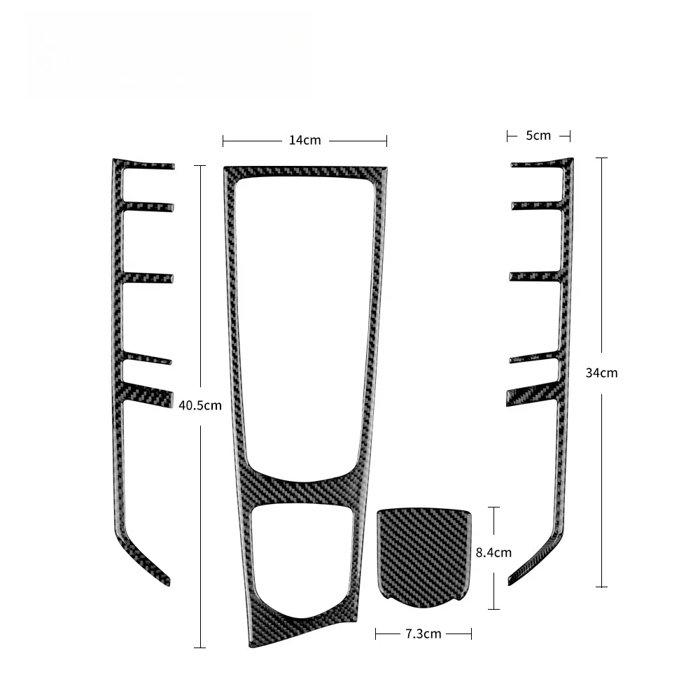 Interior Stickers Center Console Gear Shift Panel Frame Carbon Fiber Sticker For Porsche Panamera 2010-2016 Central Control Gear