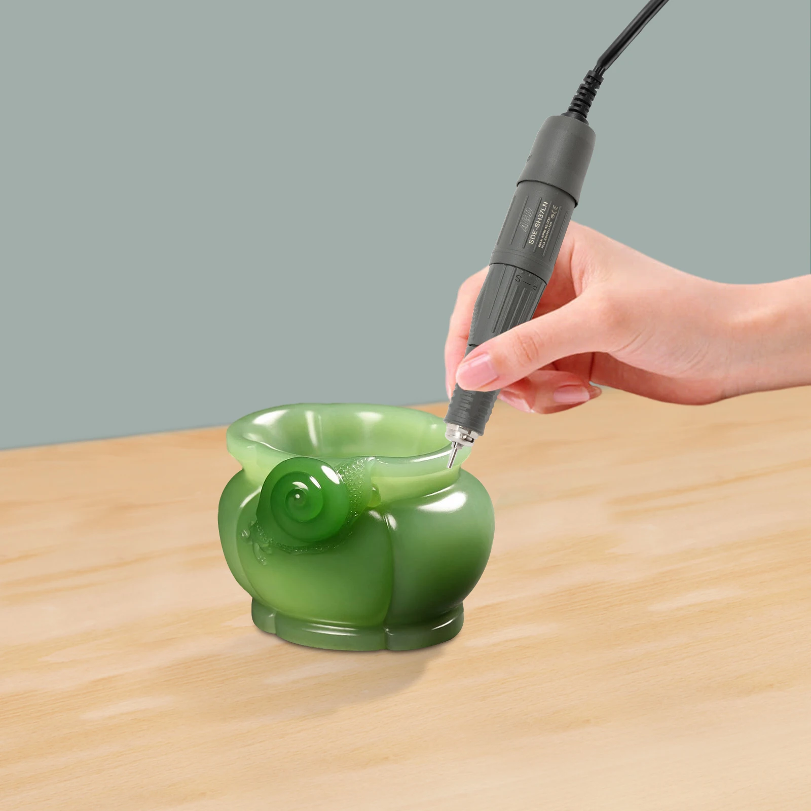 Maniglia micromotore 45K RPM, trapano elettrico professionale per gioielli, nail art, intaglio, incisione