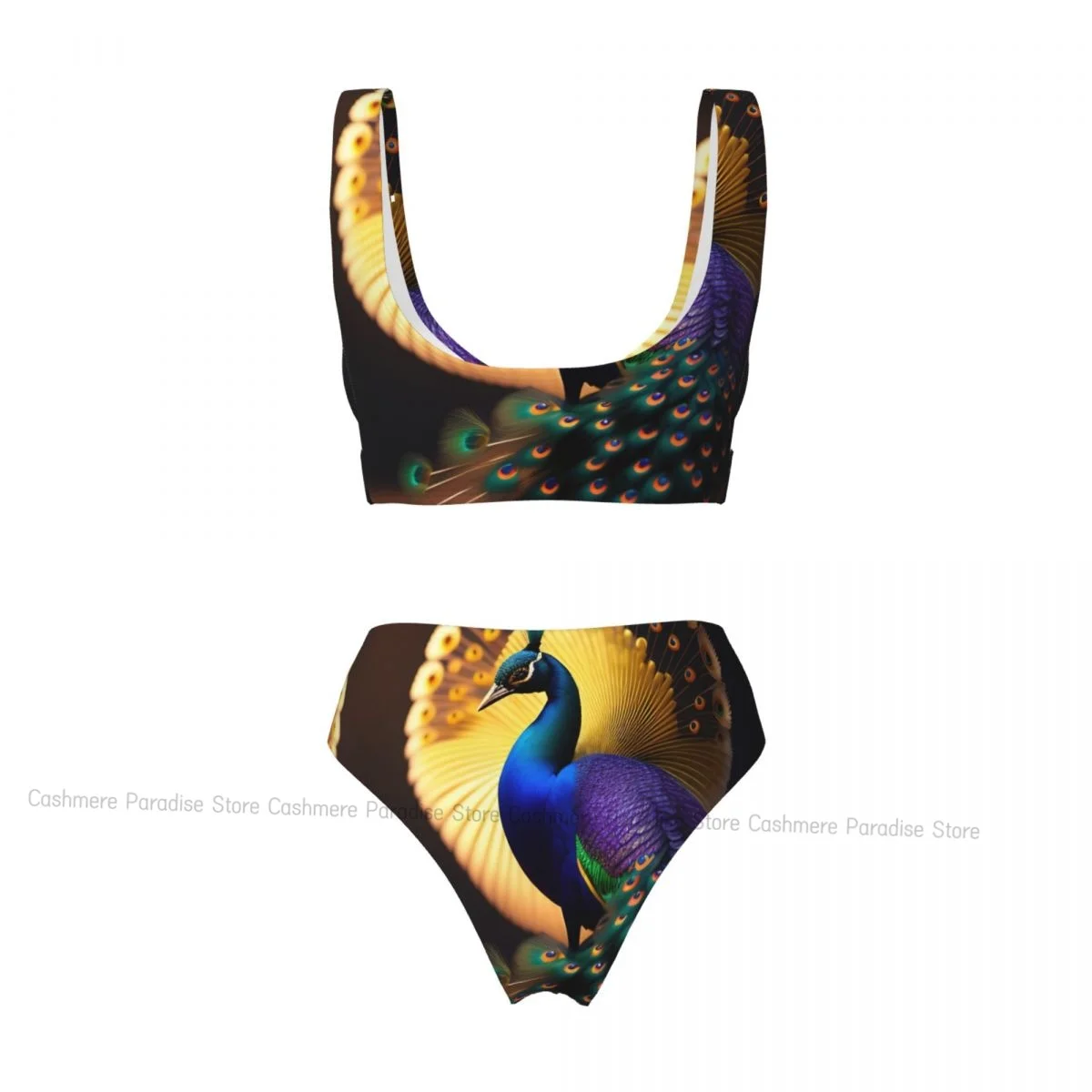 The Push-Up Peacocks Sexy Bikini Women Swimwear Female Swimsuit Swimming Bathing