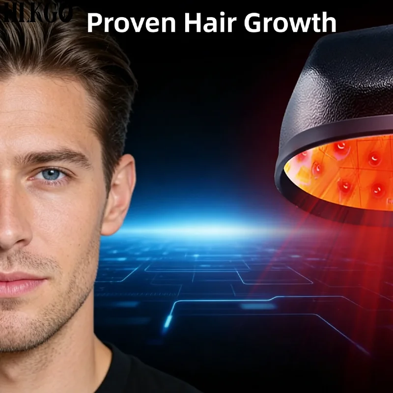 

Professional 650nm LLLT Laser Hair Cap, Powerful Red Light Therapy Device for Hair Growth Scalp Health Treatments Home