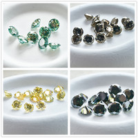 Pink Black Green Blue Yellow Purple Gray Red Loose Moissanite with Certificate Round Moissanite Stone GRA Diamonds Gemstones