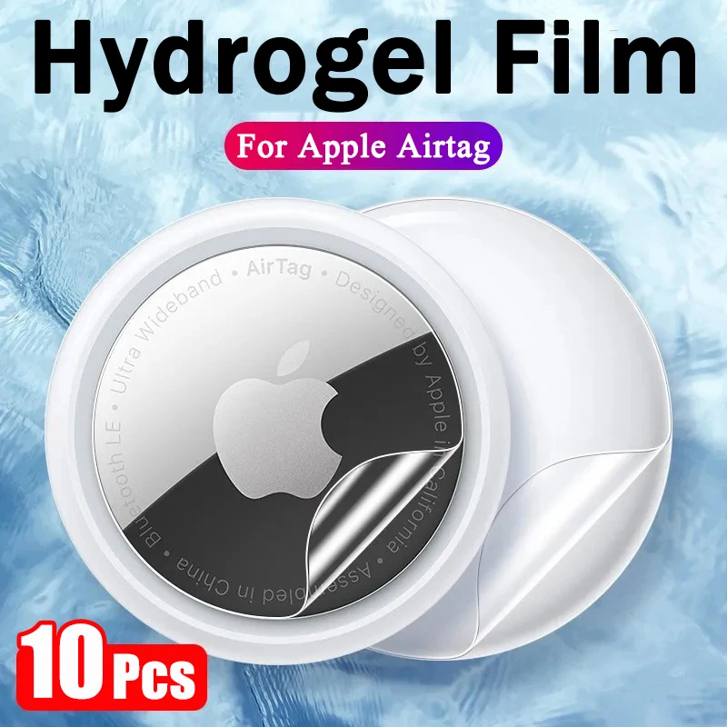 10/5pcs Screen Protector for Apple Airtag Locator Tracker Protective Film Soft Clear Curved Hydrogel Fim for Air Tags Not Glass