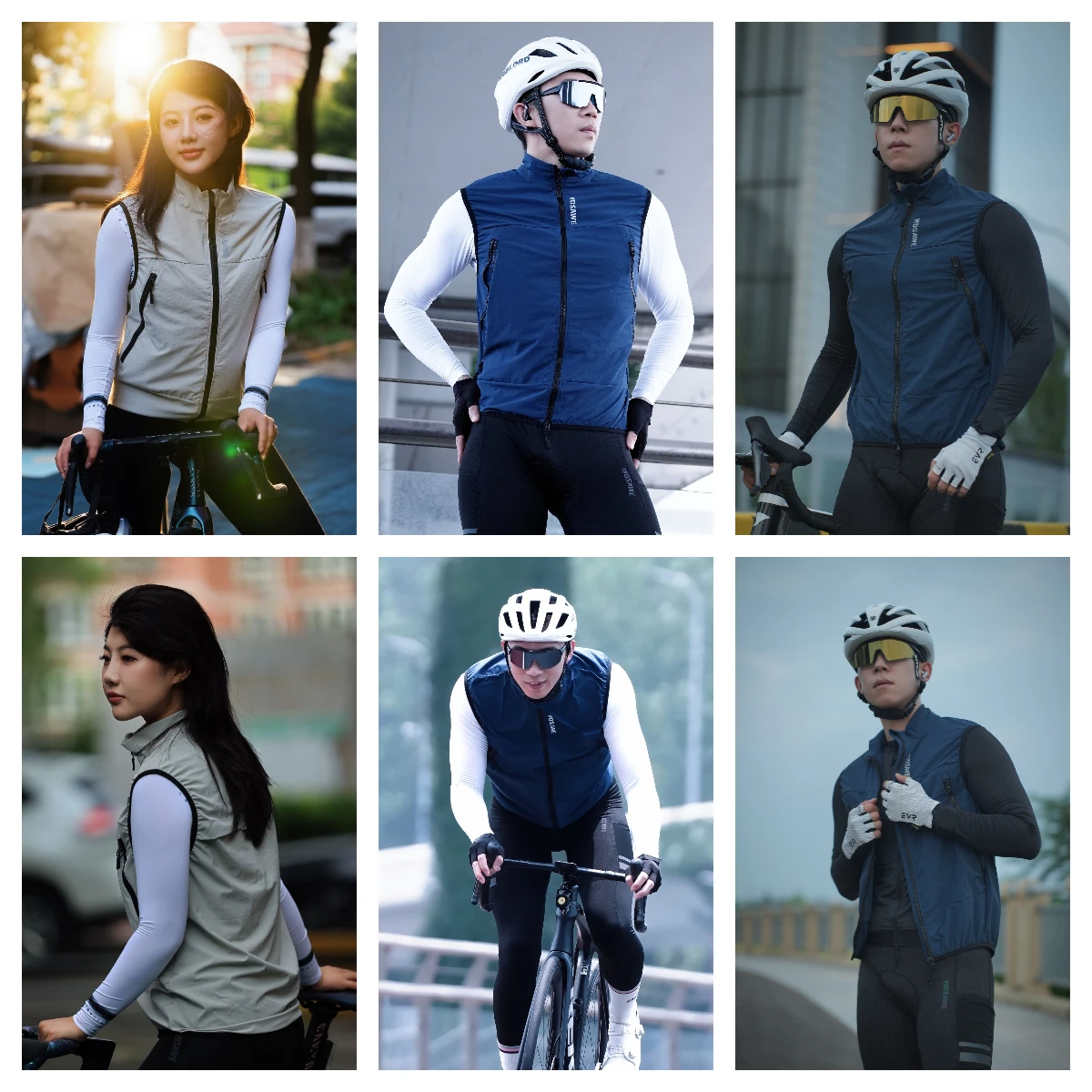 WOSAWE Autumn Cycling Vest Breathable Mountain Bike Lightweight Sleeveless Gilet High Quality MTB Road Windbreaker