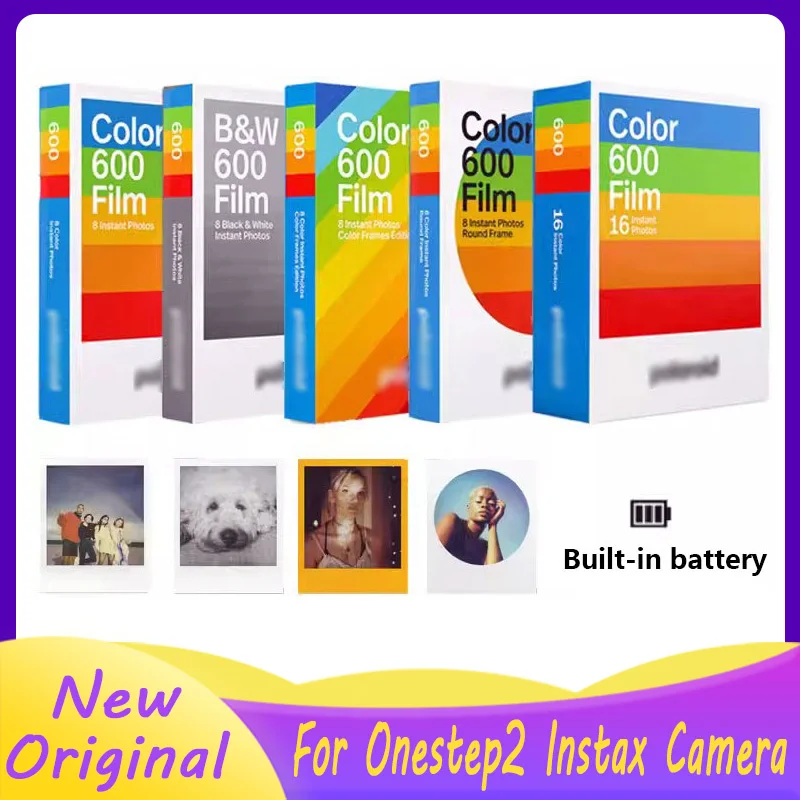 

Original Instant 600 Film Color Black-White For Onestep2 Instax Camera SLR 636 637 640 650 660 670 680 790 Autofocus Impossible