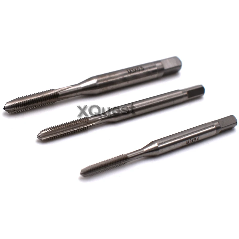 XQuest HSS Hand tap M6X0.75 M6X0.5 Plug taper M7X0.75 M7X0.5 M7X1 Metric Fine Thread Straight Flute taps M8X0.5 M8X1 M9X0.75