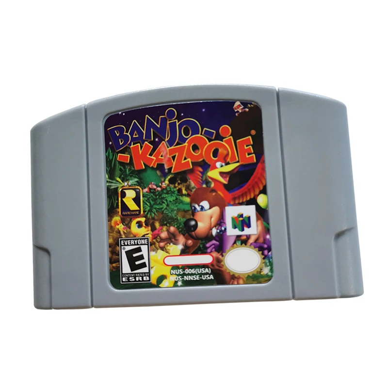 Game Cartridge For N64 Banjo-Kazooie   Video Card US Version.