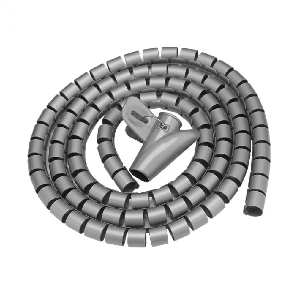 2m 3 Meters 5m Wire Wrap Spiral Cable Winder Cable Organizer Storage Pipe Cord Protector Management