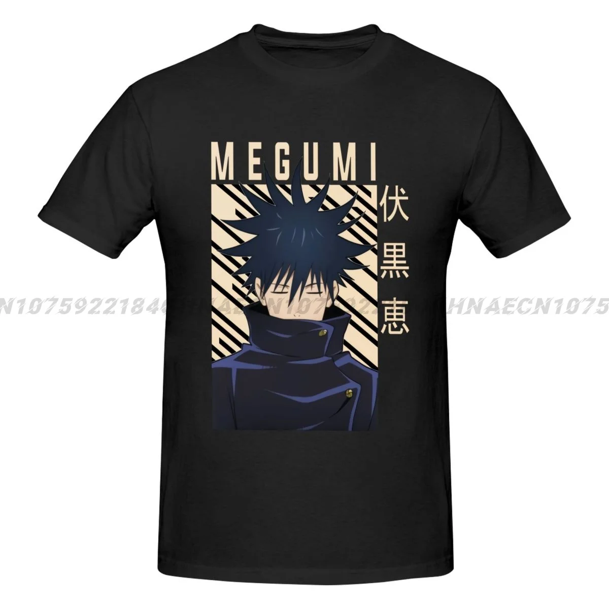 

Megumi Fushiguro Jujutsu Kaisen Retro Men's Cotton Comfortable Breathable Casual Fashion T-Shirt Outdoor Street Clothing for Men