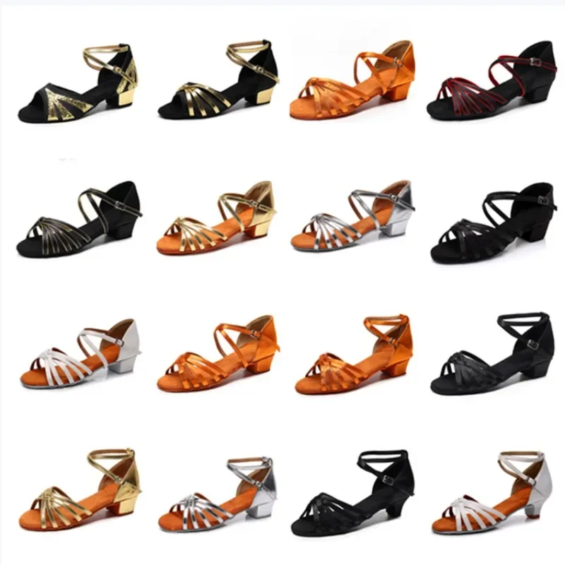 

children latin dance shoes for girls white professional kid's dance shoes zapatos de mujer tacon medio elegantes hanfu shoes