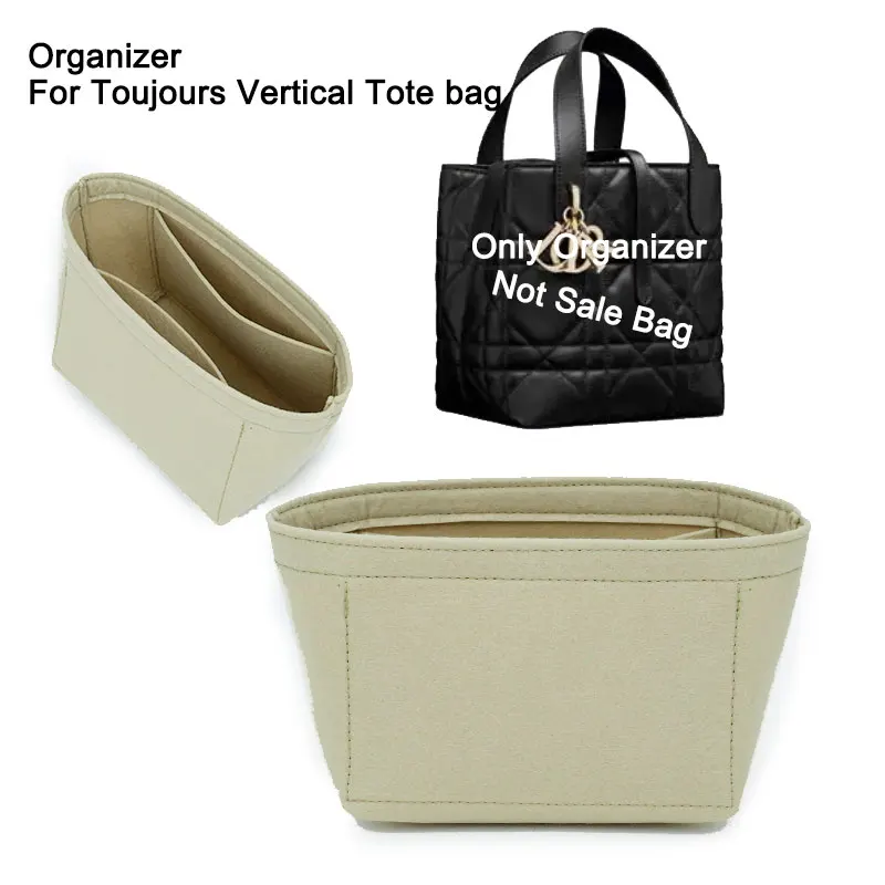 

Felt Bag Insert Organizer Compatible With Toujours Vertical Tote Bag Organizer Mini Small Medium Inner Liner