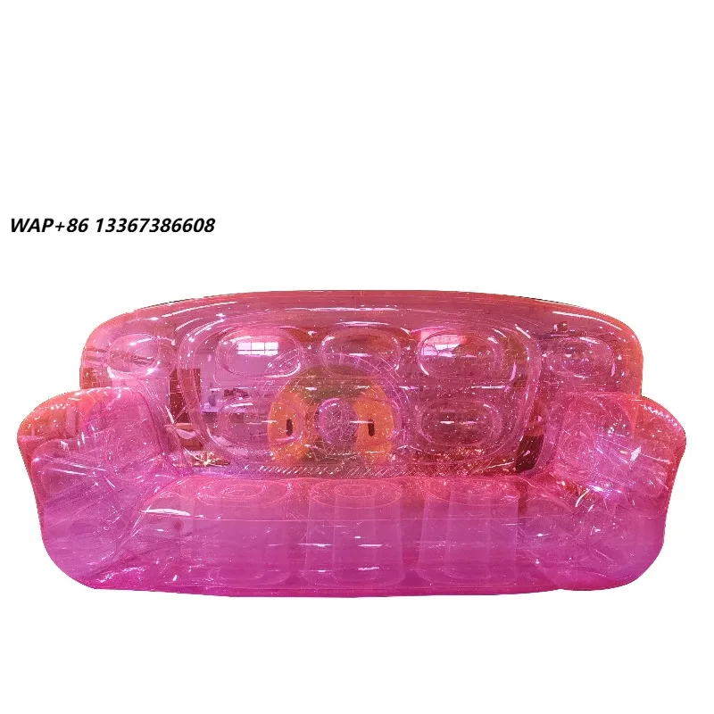 PVC inflatable sofa transparent inflatable sofa chair courtyard furniture