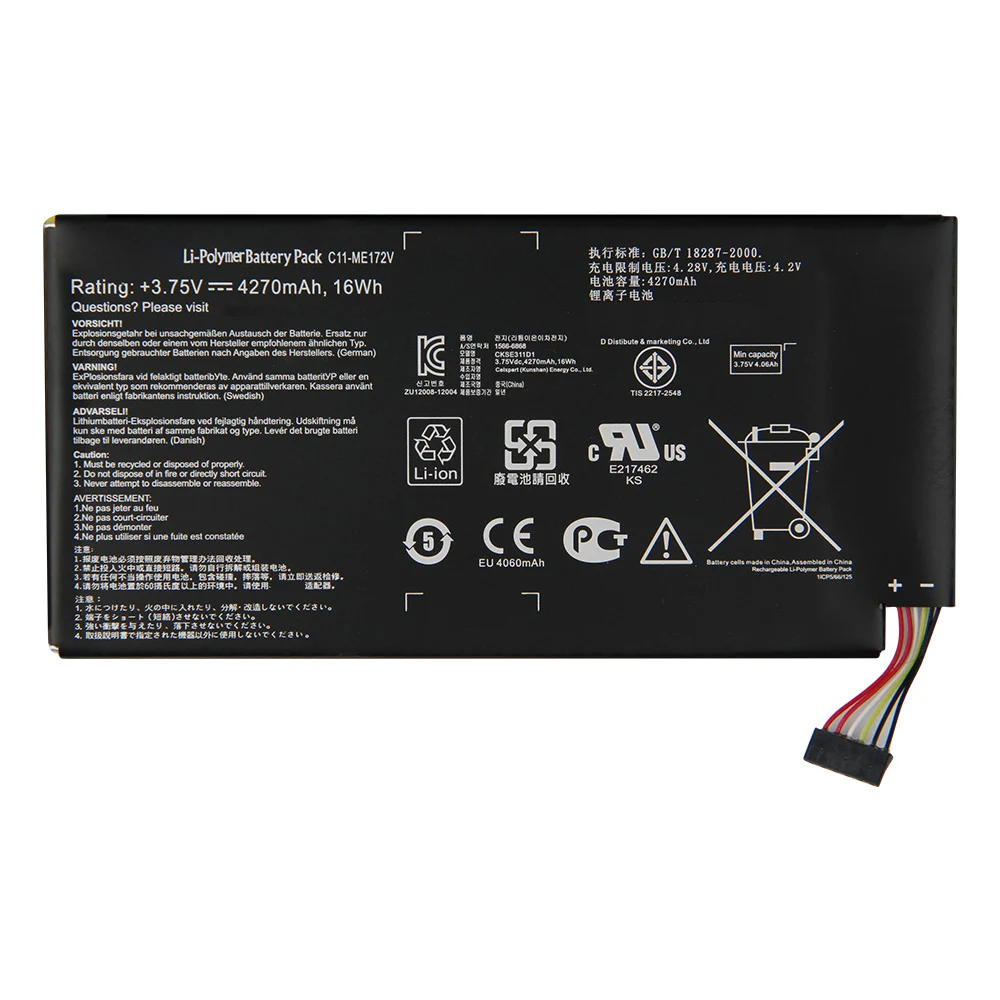 Original Replacement Battery C11-ME172V For ASUS MeMoPad ME371MG k004 ME172V Tablet Battery 4270mAh