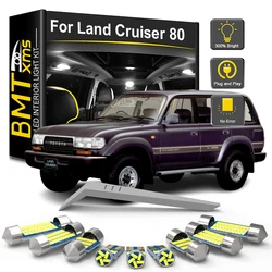 BMTxms 17Pcs LED Interior Light Bulb Kit For Toyota Land Cruiser 80 Series 1990-1995 1996 1997 Car LED Dome Trunk Lamp Canbus