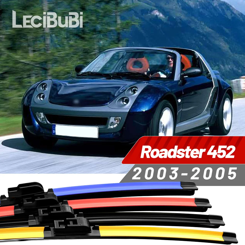 2 Stück für Smart Roadster 452 2003–2005 2004 Frontscheibenwischerblätter Scheibenwischer