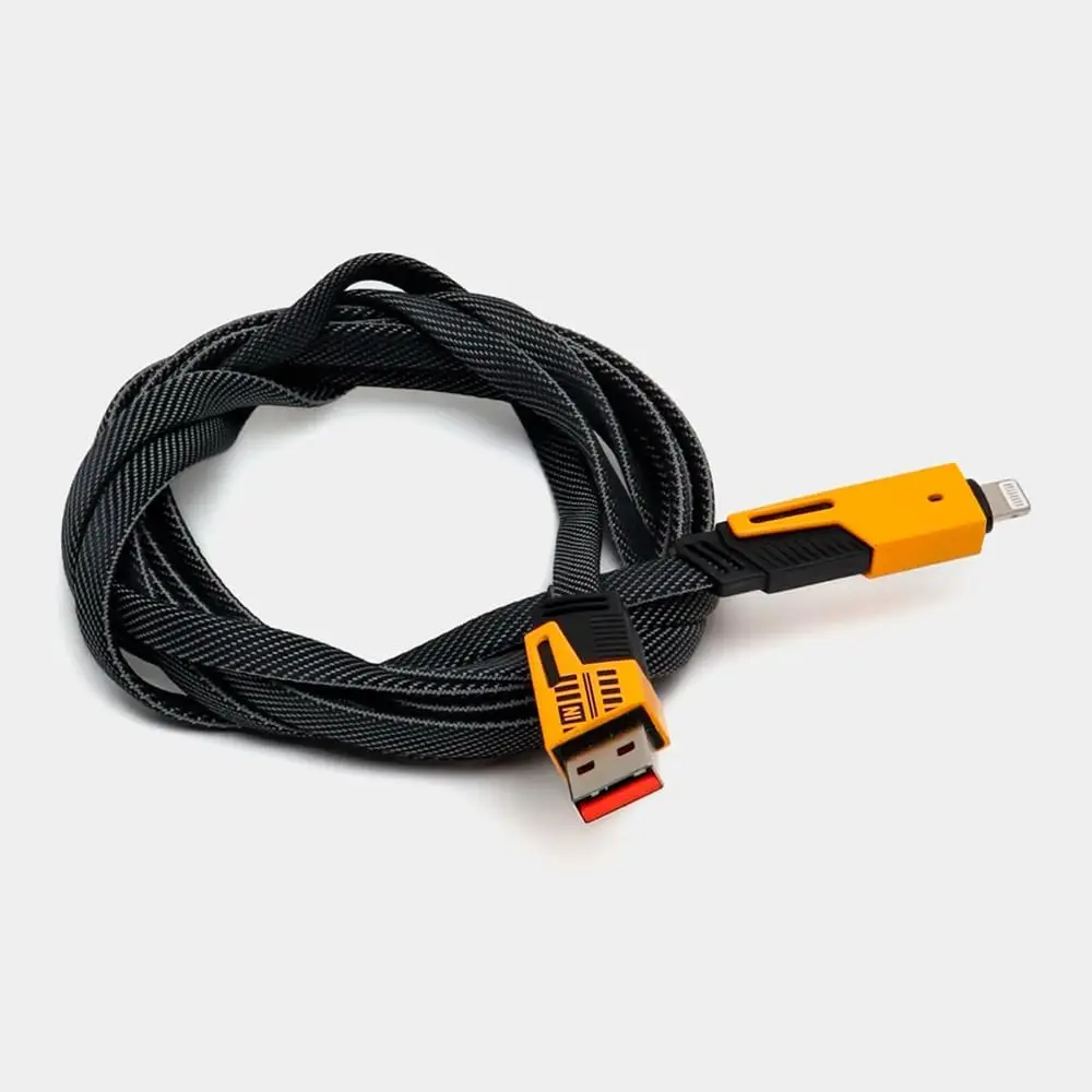 Cabo Carregador 4 em 1 65W Turbo Reforçado 1.2m نايلون Trançado Carregamento متوافق مع iPhone Android MacBook Tablet Notebook