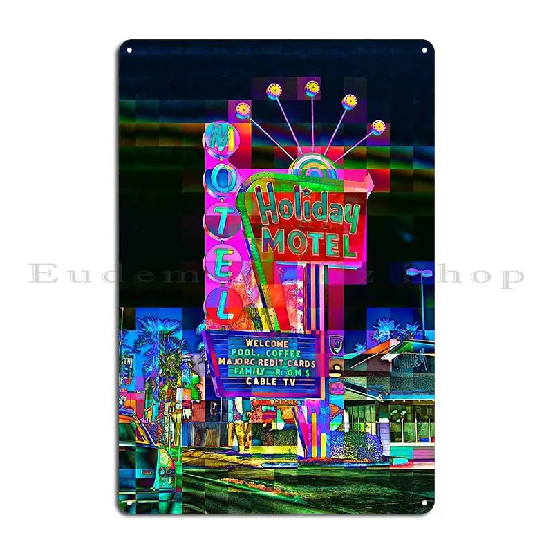 Welcome To Las Vegas Neon Sign Graphic Art Metal Rusty Designing Sign Plaques Retro Tin Sign Poster view 5