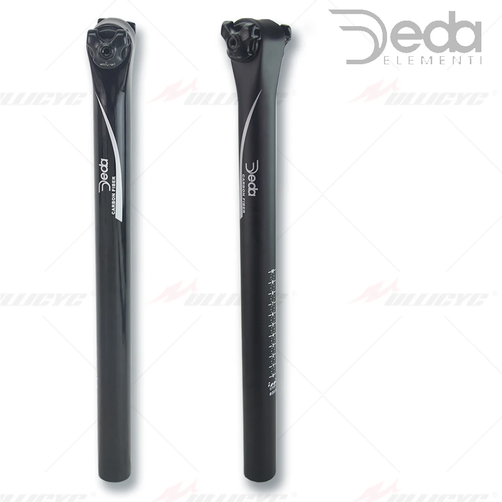 Deda-Full Carbon Seatpost, MatteGloss MTB/Road Bike Seat Post, 27.2/30.9/31.6mm, 5/20Degree Free Alloy Rail, 7x9, 7x7